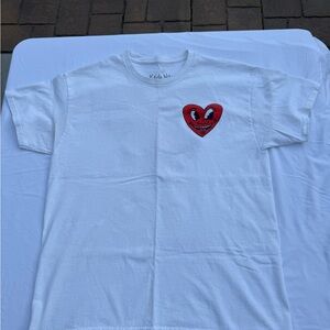 Keith Haring Men’s Short Sleeve Heart T-Shirt in White